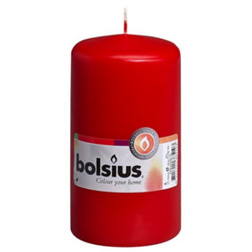 Bolsius Pillar Candle Red (13 x 7cm)