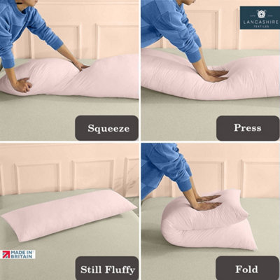 Bolster Pillowcase Cotton Blend Cover, Fits Duck Feather Bolster