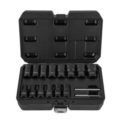 Bolt Extractor Socket 1/2" 16pc Set NEO TOOLS