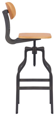 Screw height adjustable stool 2025