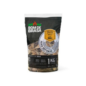 Bom De Brasa Orangewood Chips, 1kg - Elevate Your BBQ with Medium-Intensity Orange Wood Smoke