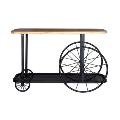 Bombay Craft Wheel Console Table