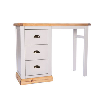 Bomporto 3 Drawer Desk - Dressing Table Brass Cup Handle