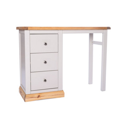 Bomporto 3 Drawer Dressing Table Set Chrome Knob