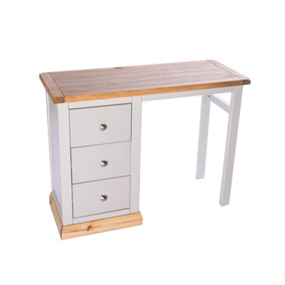 Bomporto 3 Drawer Dressing Table Set Chrome Knob