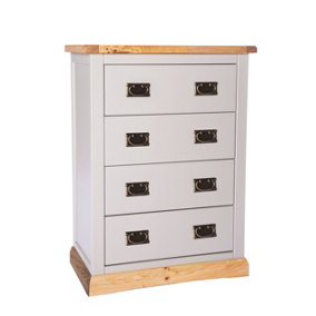Bomporto 4 Drawer Chest of Drawers Bras Drop Handle
