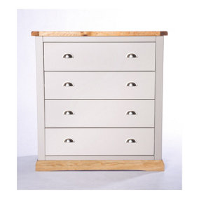 Bomporto 4 Drawer Chest of Drawers Chrome Cup Handle