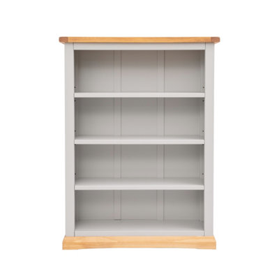 Bomporto Light Grey Bookcase 120x90x25cm