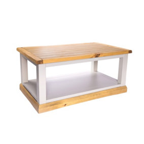 Bomporto Light Grey Coffee Table with Shelf