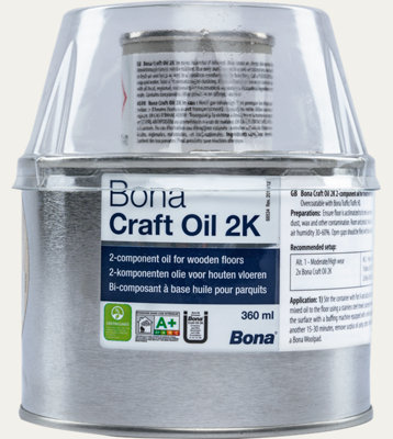 Bona Craft Oil 2K Clay / Antique Oak 400ml DIY at B&Q