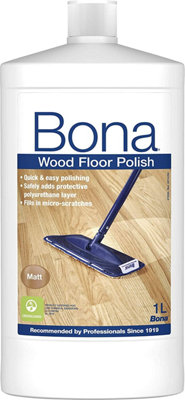 Bona Wood Floor Polish - Matt - 1 Litre | DIY at B&Q