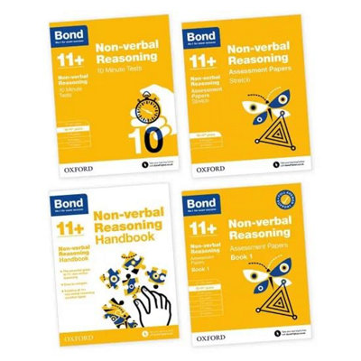 Bond 11+ 4-Books Collection Set Pack (Non-Verbal Reasoning (Age 10 - 11 ...