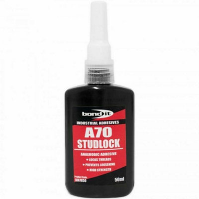 Bond It A70 Studlock Nut Lock Stud Thread Lock Sealer Adhesive Oil Tolerant 50ml