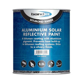 Bond-It Aluminium Solar Reflective Paint - 2.5 litre -