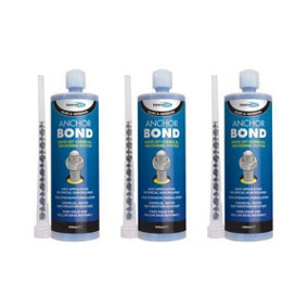 BOND-IT Anchor Bond Rapid Set Chemical anchoring System 400ml - Pack of 3