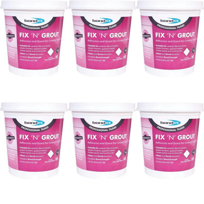 Bond It Fix N Grout Tile Adhesive, 1.5kg           BDTA10(n) (Pack of 6)