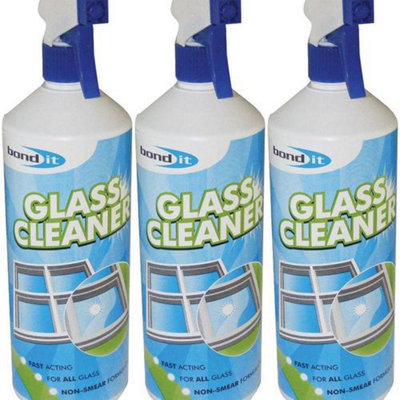 Bond It Glass and Window Cleaner 1Ltr (Pack of 3)