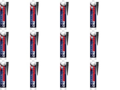 Bond It Grip Bond Pro Sealant & Adhesive White EU3 (Pack of 12)