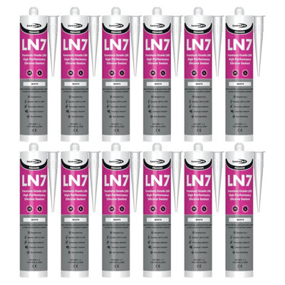 Bond It LN7 Premium Low Modulus Neutral Cure Silicone - 12x White ...