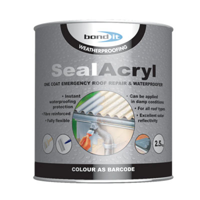  Bond It One Coat Acrylic Waterproofing Roof Coating - Seal Acryl Roof 
