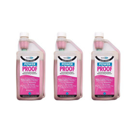 Bond it Power Proof Concentrated Waterproof Solution & Render Mix 1L Pack of 3