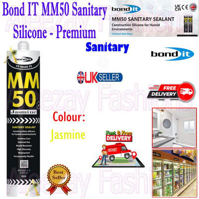 Bond It Premium MM50 Sanitary Silicone Sanitary Sealant Kitchen ...