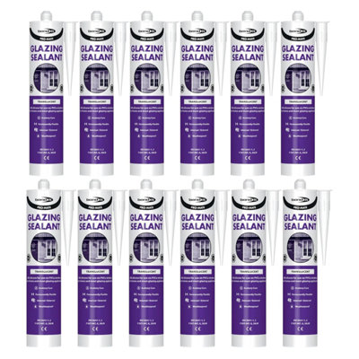 Bond It PRO-MATE Low Modulus Glazing Silicone - 12x Translucent, 310ml ...