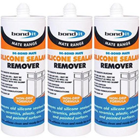 BOND IT Silicone SEALANT Remover Non DRIP Eater 125ml DBON1125(N) (Pack of 3)