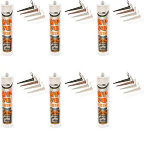 Bond It WP70 Silicone Sealant Low Modulus Neutral Cure Black WP70BL (Pack of 6)