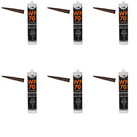 Bond It WP70 Silicone Sealant Low Modulus Neutral Cure Brown (Pack of 6)
