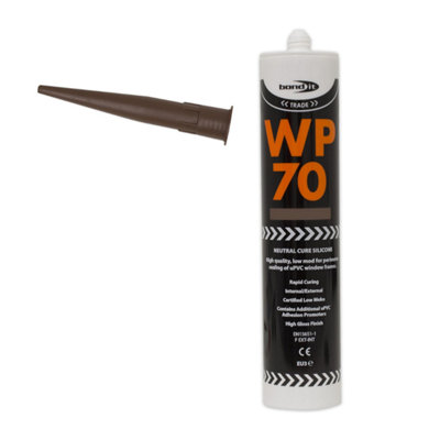 Bond It WP70 Silicone Sealant Low Modulus Neutral Cure Brown