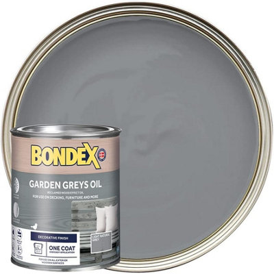 Bondex Garden Greys Oil Wood Effect - 750ml - Light Natural Grey