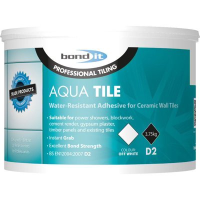 Bondit Aqua Waterproof Water Resistant Ceramic Wall Tile Adhesive 3 ...