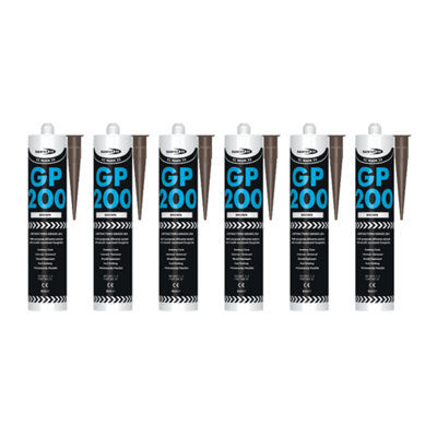BondIt GP200 Brown General Purpose Silicone Sealant 275ml x 6