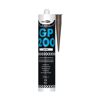 BondIt GP200 Brown General Purpose Silicone Sealant 275ml