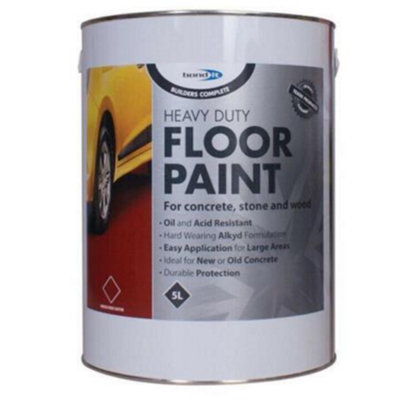 Bondit Red Satin Heavy Duty Floor Paint 5L