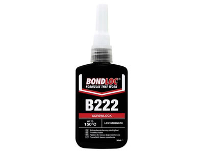 Bondloc B222-50 B222 Screwlock Low Strength Threadlocker 50ml BONB22250