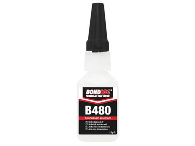 Bondloc B480-20 B480 Black Rubber Toughened Cyanoacrylate 20g BONB48020