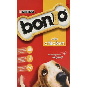Bonio Chicken Flavoured Adult Cereals Dog Treats Biscuits Supplies Food