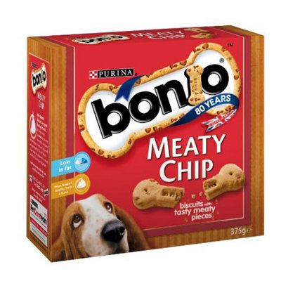 Bonio Meaty Chip 375g (Pack of 5)