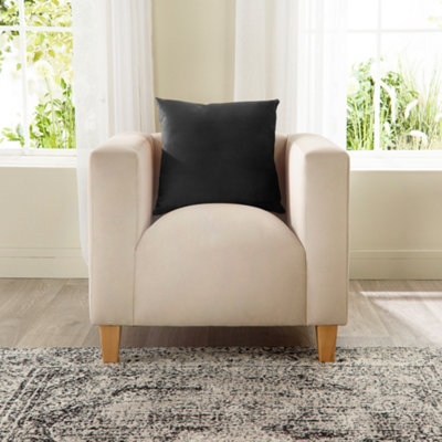 Bonnie Armchair in Brushed Velvet Cream