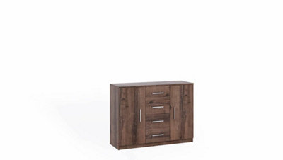 Bono Chest of Drawers in Oak Monastery - A Modern Storage Masterpiece - W1200mm x H900mm x D400mm