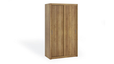 Bono Sliding Door Wardrobe in Oak Golden - Sleek Design for Modern Interiors - W1200mm x H2150mm x D620mm