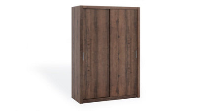 Bono Sliding Door Wardrobe in Oak Monastery - Contemporary Design for Spacious Storage - W1500mm x H2150mm x D620mm