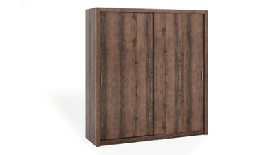 Bono Sliding Door Wardrobe in Oak Monastery - Minimalist Bedroom & Hallway Storage - W2000mm x H2150mm x D620mm