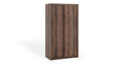 Bono Sliding Door Wardrobe in Oak Monastery - Sleek Design for Modern Interiors - W1200mm x H2150mm x D620mm