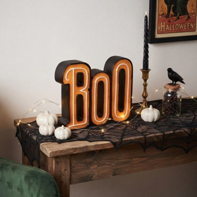 Boo Halloween Display Sign Decor