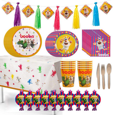Booba Cartoon Official Birthday Party In A Box 82pc Set Decorating Kit Napkins