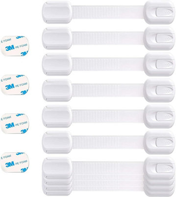 Booboo (10 PACK) Child Safety Cupboard Door Strap Locks Baby Proof Your Cabinets  Extra Easy Installation, No Tools Needed