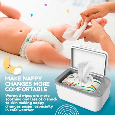 BooBoo Baby Wipe Warmer Wipe Warmer for Babies Large Capacity Wet Wipe Dispenser x3 Precise Temperature Modes with Fast Heating